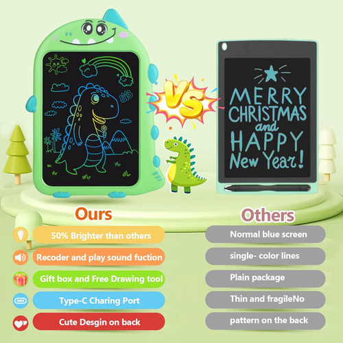Tableta De Escritura Lcd Para Niños, Tableta De Tablero De G