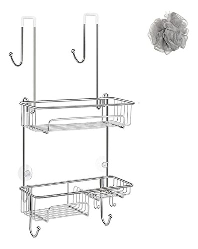 Cosyland Shower Caddy Colgando Sobre La Puerta, Rustproof Su