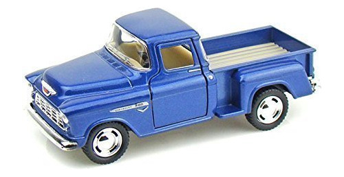 Camioneta Chevy Stepside, Ao 1995 1/32 De Kinsmart, Color Az