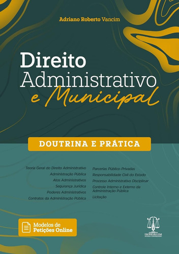 Livro Direito Administrativo Municipal, De Adriano Roberto Vancim., Vol. 1. Editorial Imperium, Capa Mole, Edição 1ª Edição Em Português, 2024