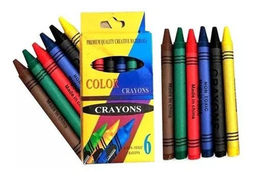 Crayolas De Colores Mayoreo 80 Cajas Con 6 Crayolas C/u