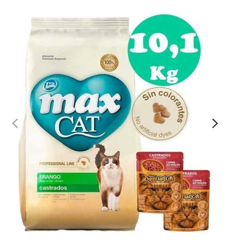 Max Gato Castrado 10.1kg +regalo