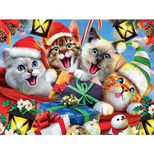 - Selfies - Holiday Cats In Hats Selfie - 550 Piece Jig...