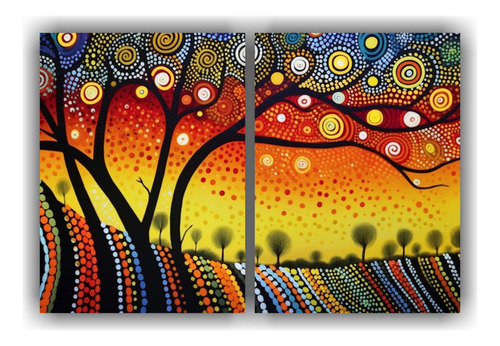100x75cm Cuadros Aborígenes Australianos - Decocuadros