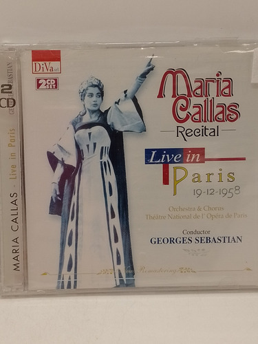 Maria Callas Live In Paris 19/12/58 Cd Nuevo 