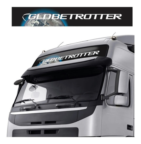 Adesivo Faixa Testeira Volvo Fh Globetrotter Cor Preto