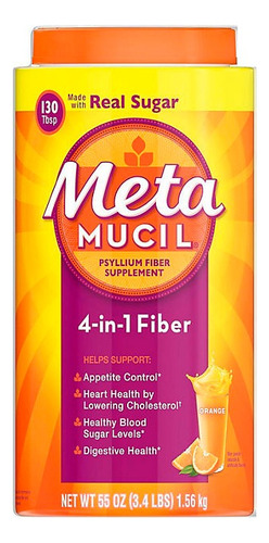 Metamucil Fibra Con Psyllium Husk 4 En 1 Digestivo Usa Meta