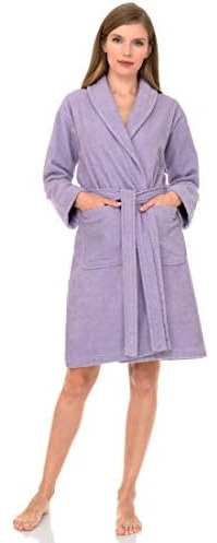 Towelselections Albornoz De Mujer, 100% Algodón, Albornoz Co