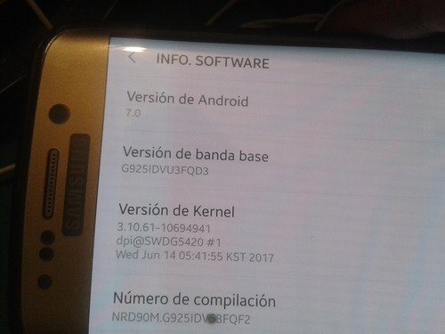 Actualizacion Android 7.0 Nougat Galaxy S6/s7