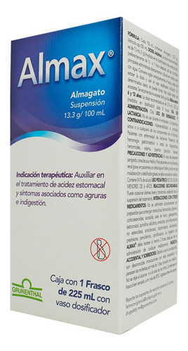 Almax Suspensión 13,3 G/100 Ml, 1 Frasco 225 Ml + Cuchara Dosificadora
