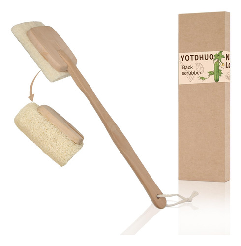 Esponja Natural Limpiador De Espalda Luffa Con Asa 1 Unidad Color Nombre Del Diseño
