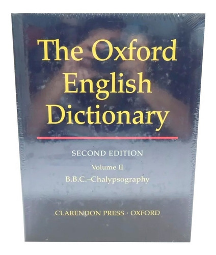 Livro The Oxford English Dictionary 2nd Vol. 2 Em Inglês