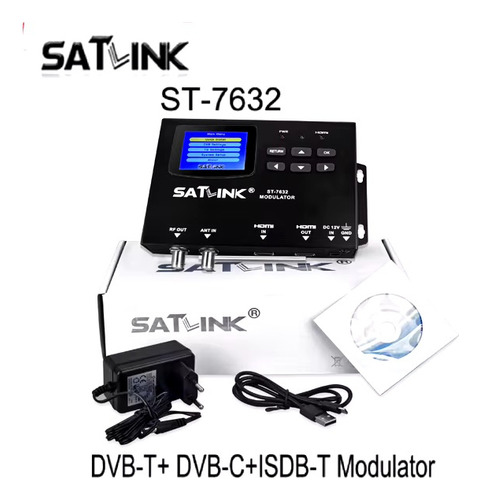 Satlink St-7632 Dvb-t Isdb-t Modulador Dvb-c