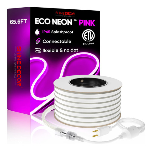 Shine Decor Tira De Luces Led De Neon Conectables, 65.6 Pies