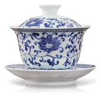 Comprar Fanquare Gaiwan China Cover Bowl 9.46oz Lotus Gongfu Tea Tea