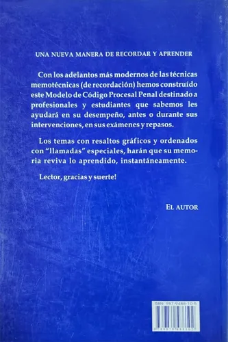 Código Procesal Penal En Cuadros Sinópticos - David Elbio D. (Usado)