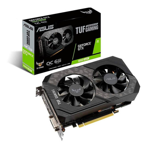 Imagem 1 de 3 de Placa de vídeo Nvidia Asus  TUF Gaming GeForce GTX 16 Series GTX 1660 SUPER TUF-GTX1660S-O6G-GAMING OC Edition 6GB