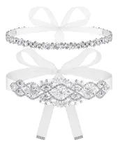 Comprar Satinior 2 Peças De Strass Vestido De Noiva Faixa Cinto De C