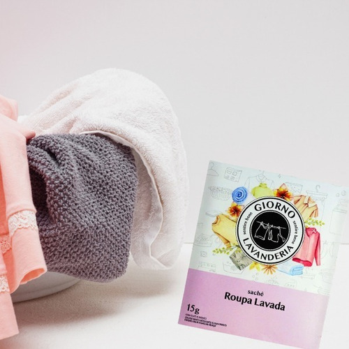 Imagem 2 de 7 de Sache Perfumado Envelope Aromatizador Roupa Lavada Kit 2 Un