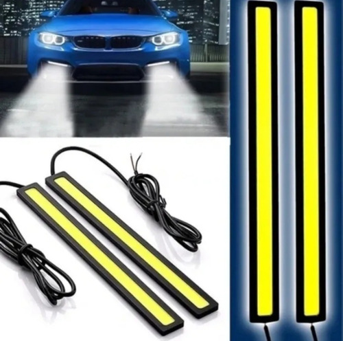 Tira Barra Luz Led Alto Brillo Neblineros Adhesivo Auto X2 