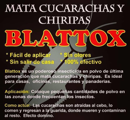 Blatoxx Mata Cucarachas Y Chiripas 