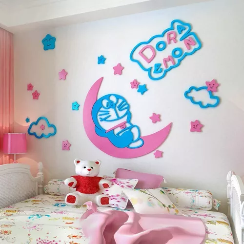 Sticker Adhesivo 3d Pegatina De Pared Grande Comics Infantil