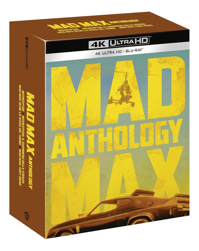 4k Ultra Hd + Blu-ray Mad Max Anthology / Incluye 4 Films