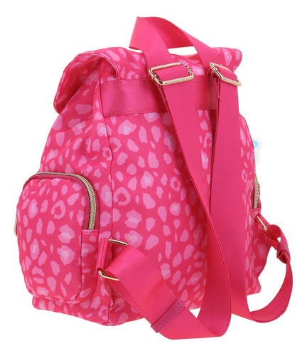 Bolso Tipo Backpack Barbie Gorétt Con Colgante Estrella P25 Rosa Chicle Liso Níquel Rosa Chicle
