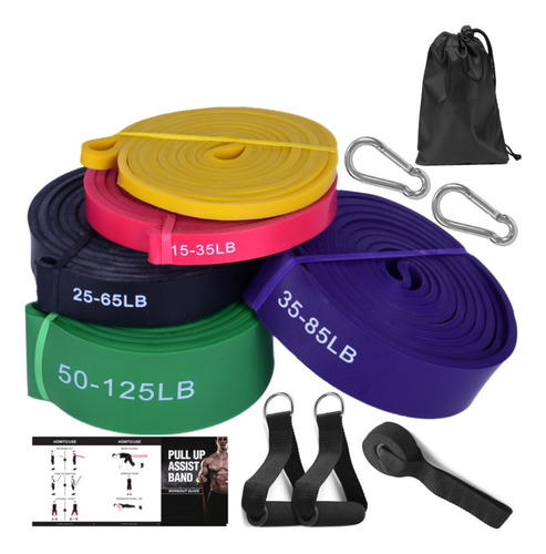 Juego De Bandas De Látex Resistance Band Home Gym Assistance