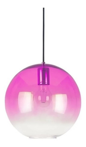 Lampara Colgante Globo 1 Luz Diseño Aarhus M Purpura