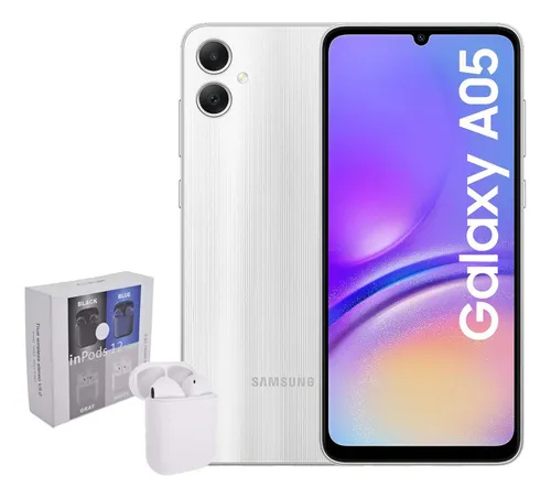 Samsung Galaxy A05 Dual Sim 64 Gb Silver 4 Ram + Air Pods Genericos