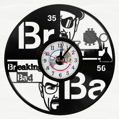 Reloj De Pared En Disco Longplay Breaking Bad