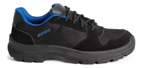 Zapato Seguridad Boris Punt Acero 3050 Rr Negro Microfibra 