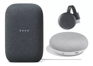 Kit Google Incluye Nest Audio Google Mini, Google Chromecast