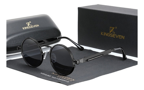 Kingseven Gafas De Sol Polarizadas Lentes Circular Uv400