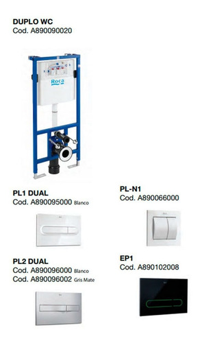 Deposito Embutir Roca In-wall Duplo Wc Bastidor