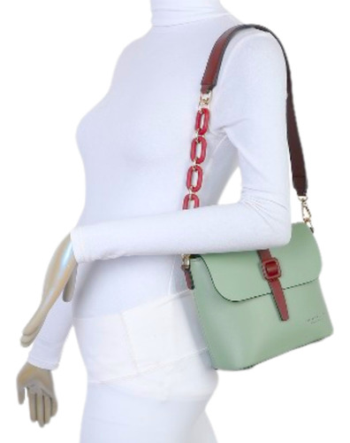 Bolsa Moderna De Luxo Design Brasileiro 24h Cor Verde Elegante