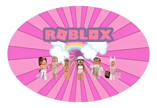 Elipse De 62x42cm Festa Infantil Roblox Feminino