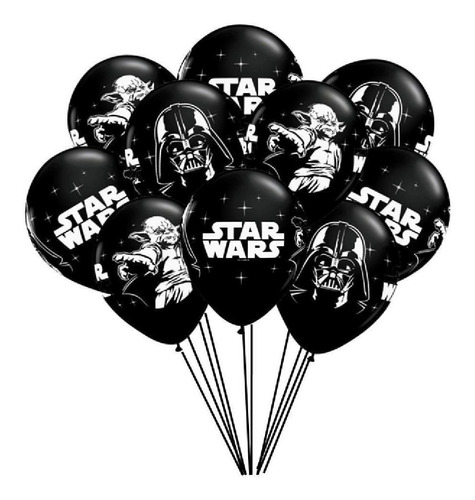 Juego De 10 Globos De Starwars, Guerras De Las Galaxias, J10