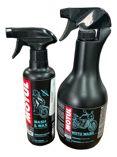 Kit Motul Moto Wash E2 Y Wash Wax E1