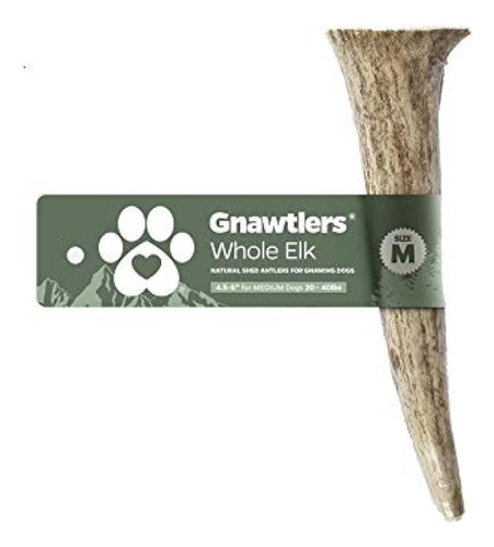 Gnawtlers Premium Elk Antlers Para Perros Naturally Shed Elk