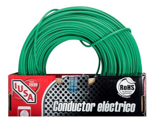 Cable Calibre 12 Thw-ls / Thhw-ls 100 M Color Verde