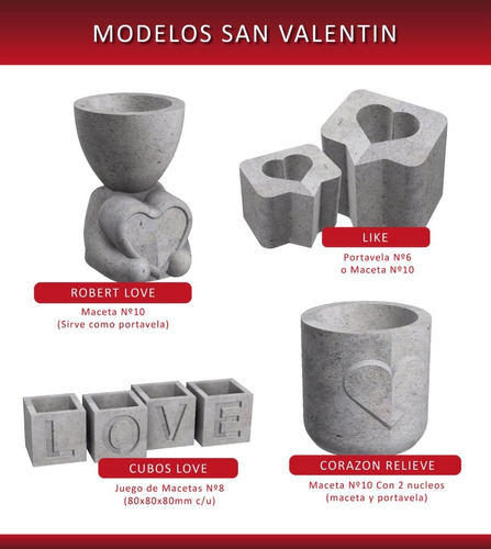 Archivo Stl Impresión 3d Moldes Macetas - Kit San Valentín