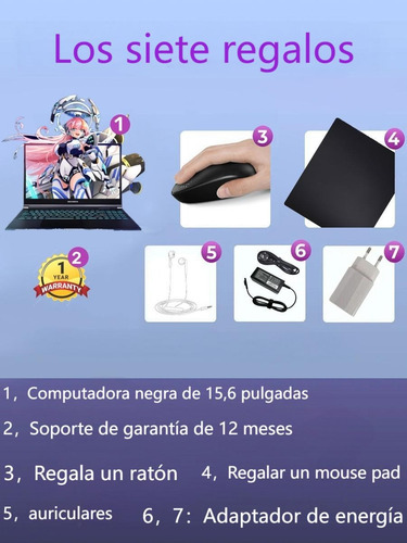 Laptops 15.6 Pulgadas 8+512g Bluetooth Teclado En Español