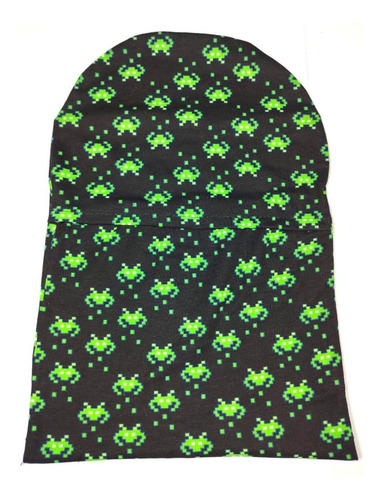 Imagen 4 de 4 de Balaclava Space Invaders Pasamontañas Moto Cubrebocas Biker