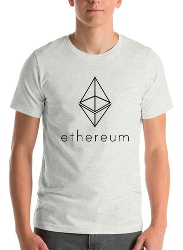 Polera Ethereum Crypto Line Geek Cripto Elon Hombre/niño