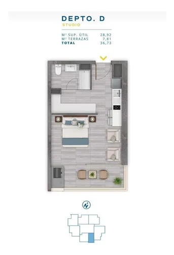 Espectacular Homestudio Con Estacionamiento (99808)
