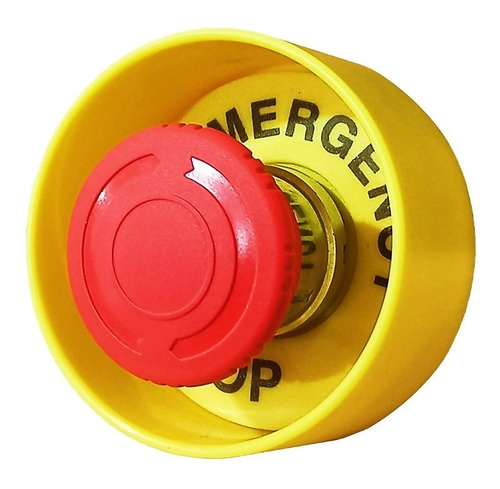 Boton Paro De Emergencia Giro Na Nc Protector Y Anillo 22mm