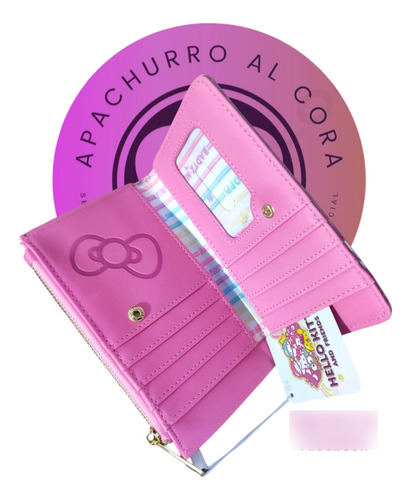 Cartera Hello Kitty Lounglefly Sanrio Rosa Dibujos