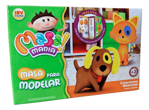 Masa Para Modelar - Masa Manía - Creaciones Mascotas Color Multicolor